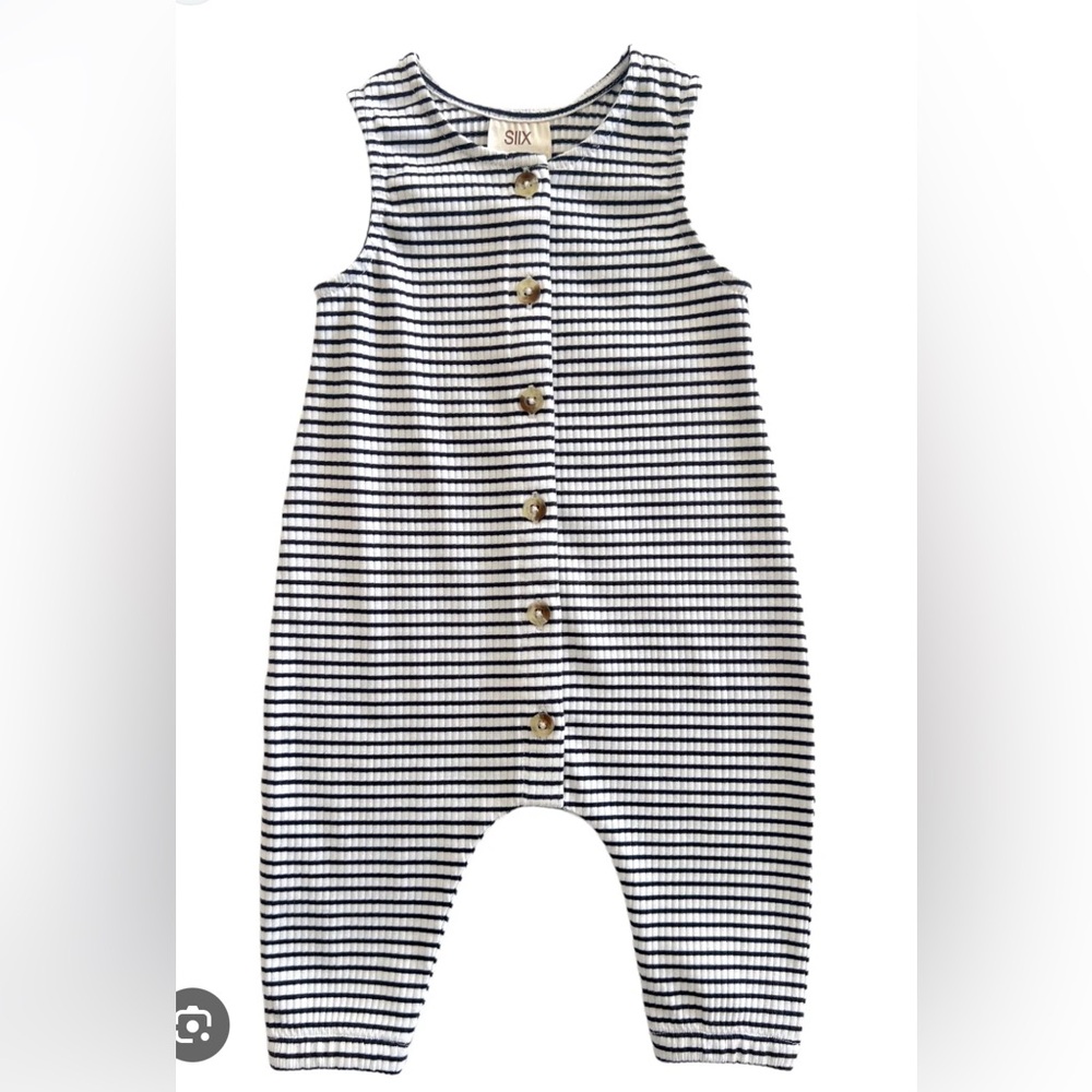 Striped Black and White Kids Bodysuit